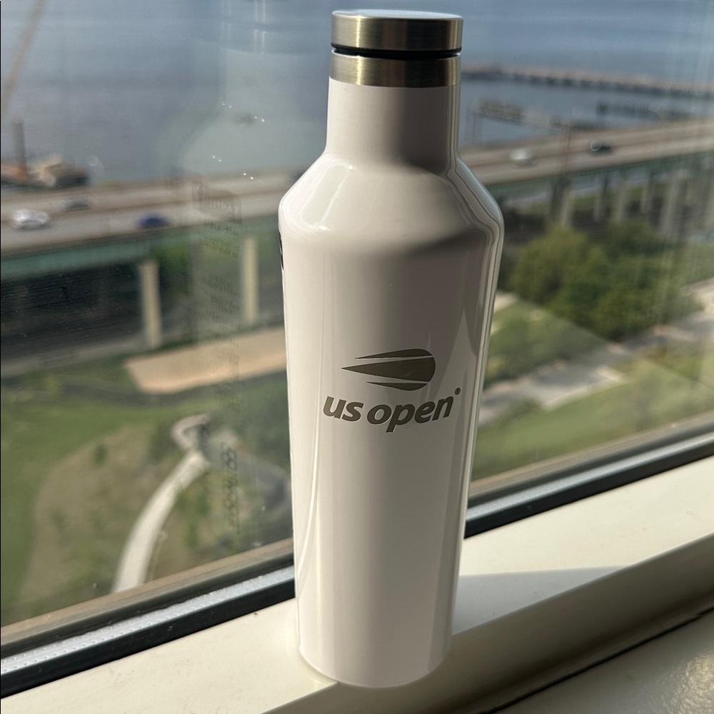 US OPEN Corkcicle 16oz White hot or cold bottle